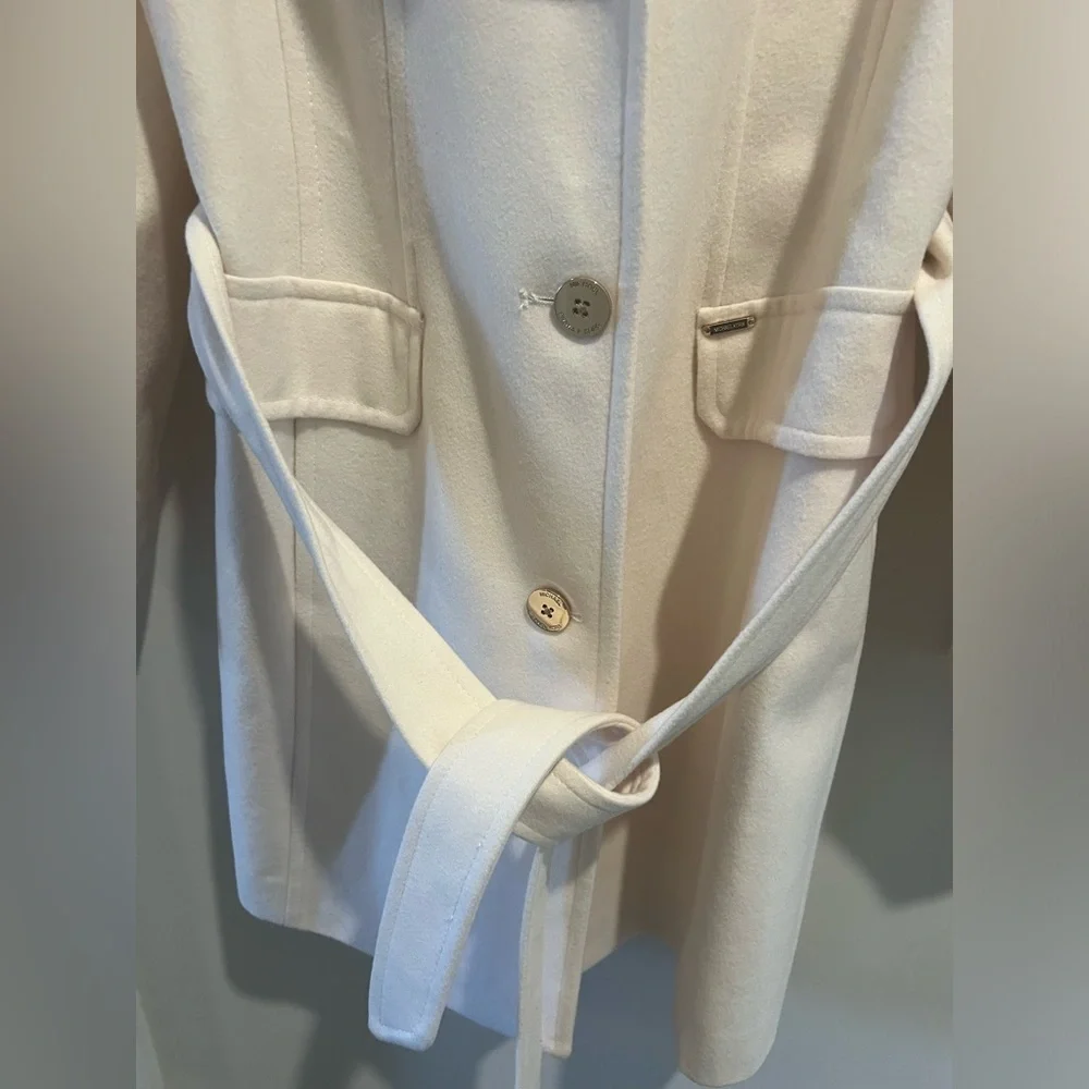 Michael Kors Hooded Belted Walker Coat
